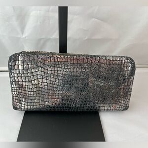 HOBO Black and Gold Zippered Wallet